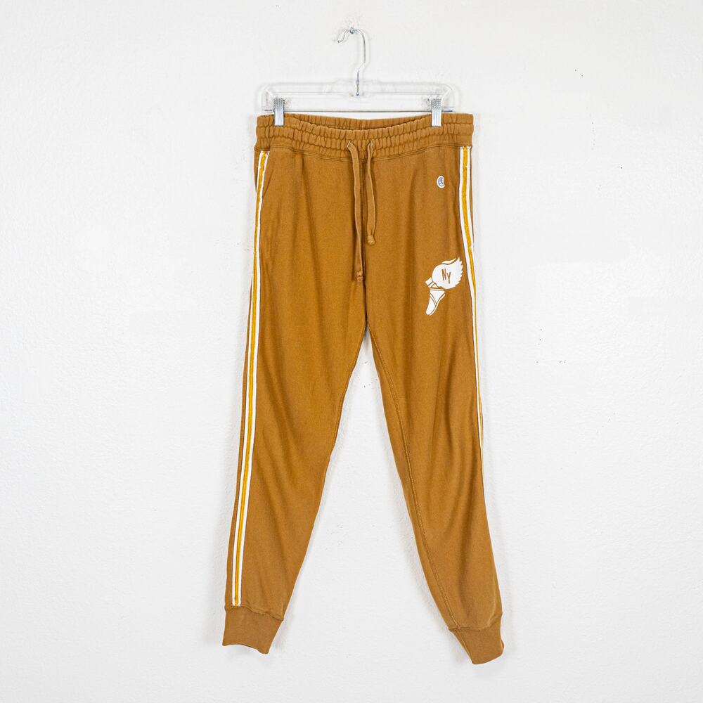 Champion x Todd Snyder Sweatpant Joggers Wing NY paneled Golden brown